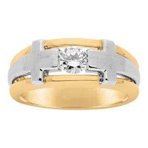 14K Men's Two-Tone Band