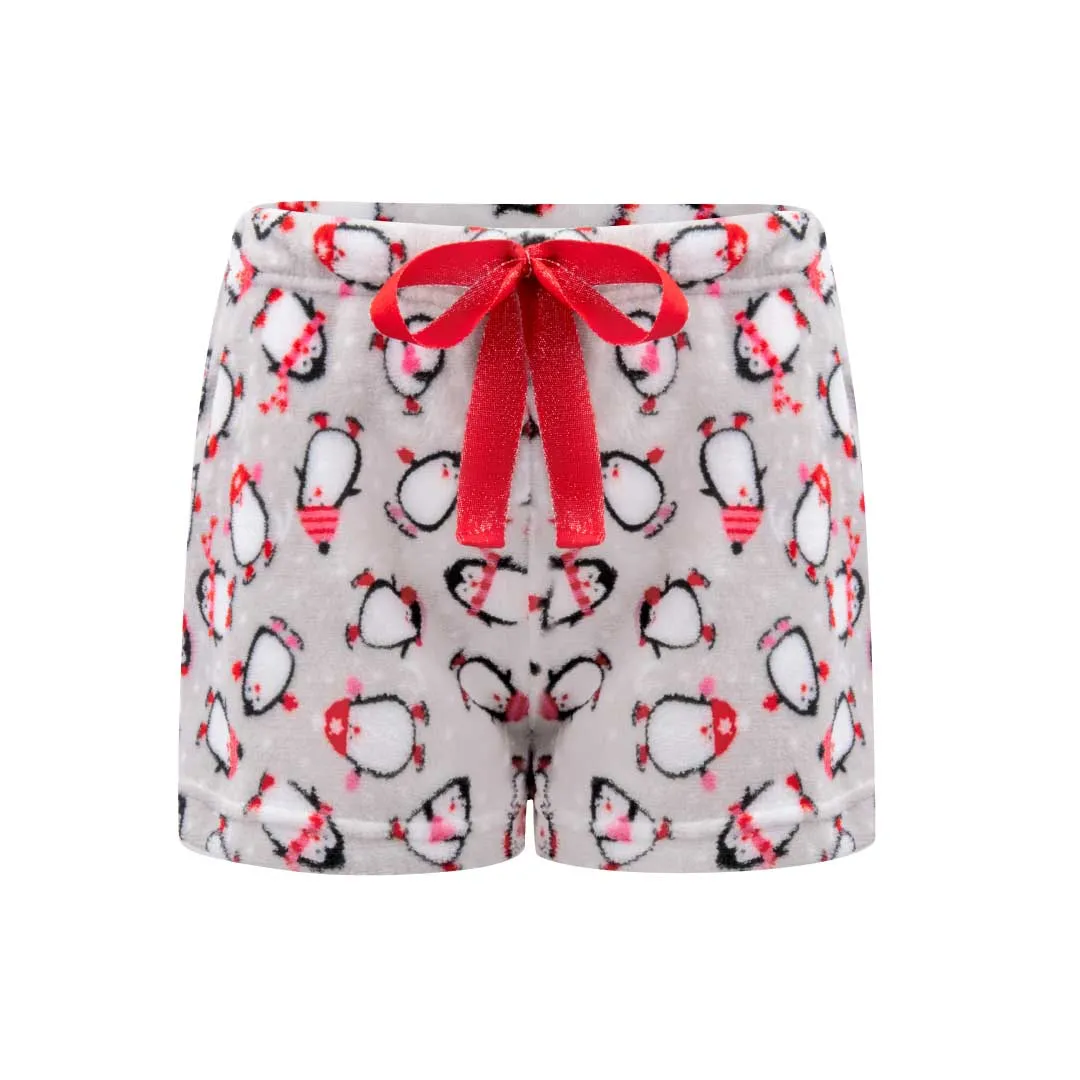 2-Pack Plush Fleece Pajama Shorts