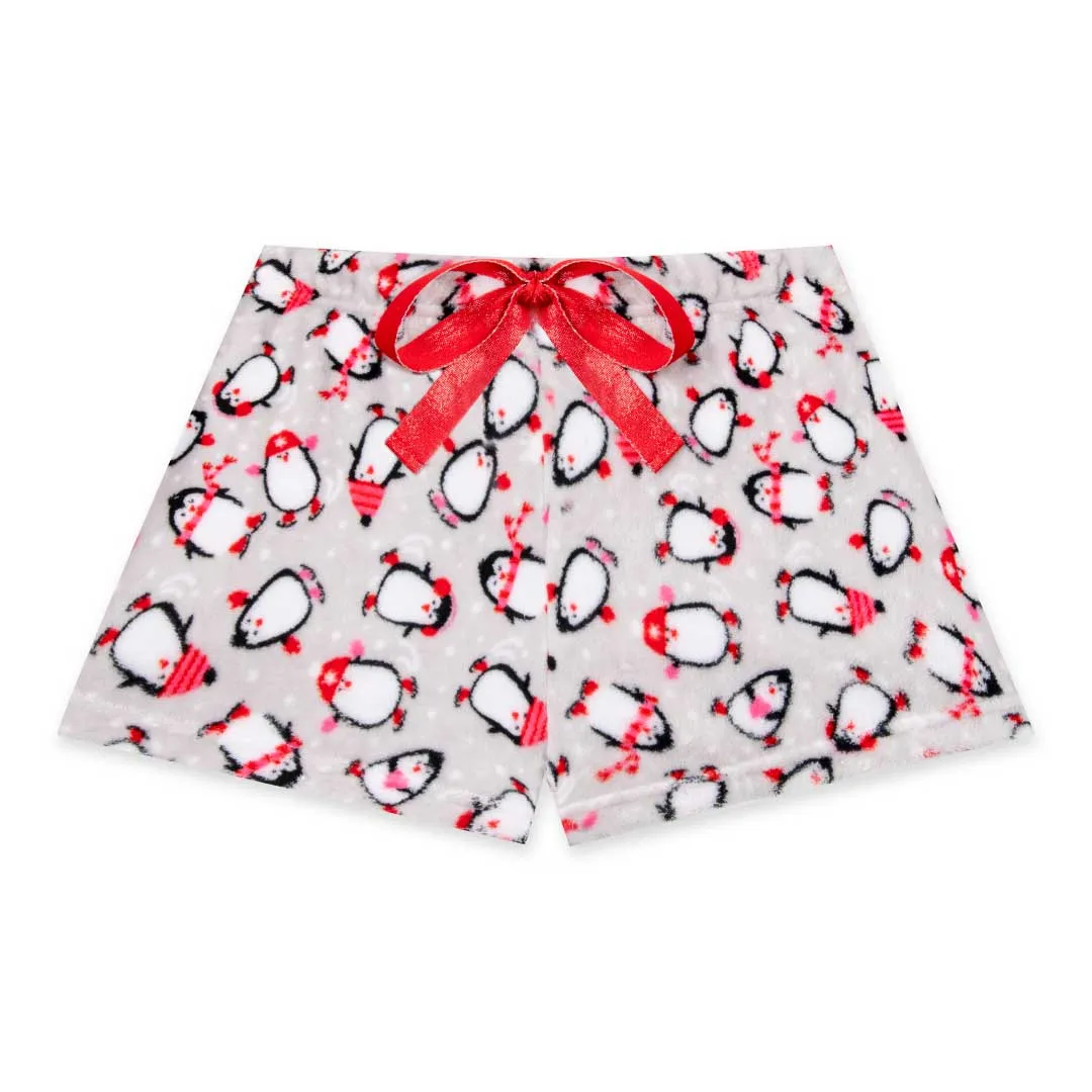 2-Pack Plush Fleece Pajama Shorts