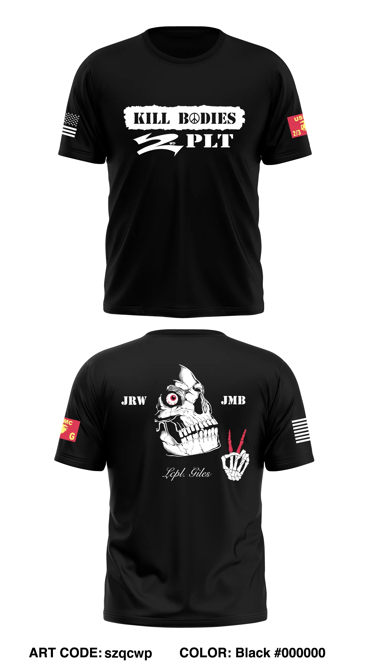 2nd Battalion 3rd Marines, Golf Co. 2nd Platoon Store 1 Core Men's SS Performance Tee - szqcwp