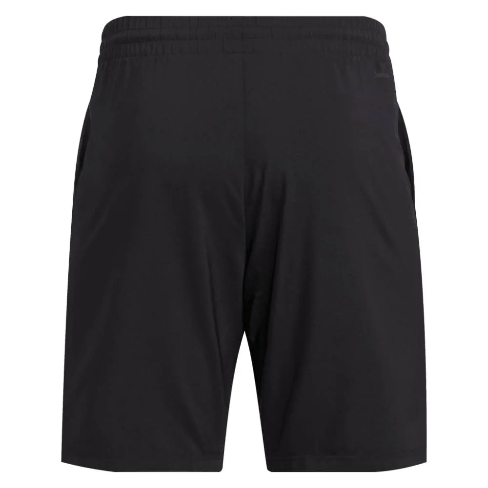 adidas Men's 3 Stripe Club Short 9-Inch (Black)