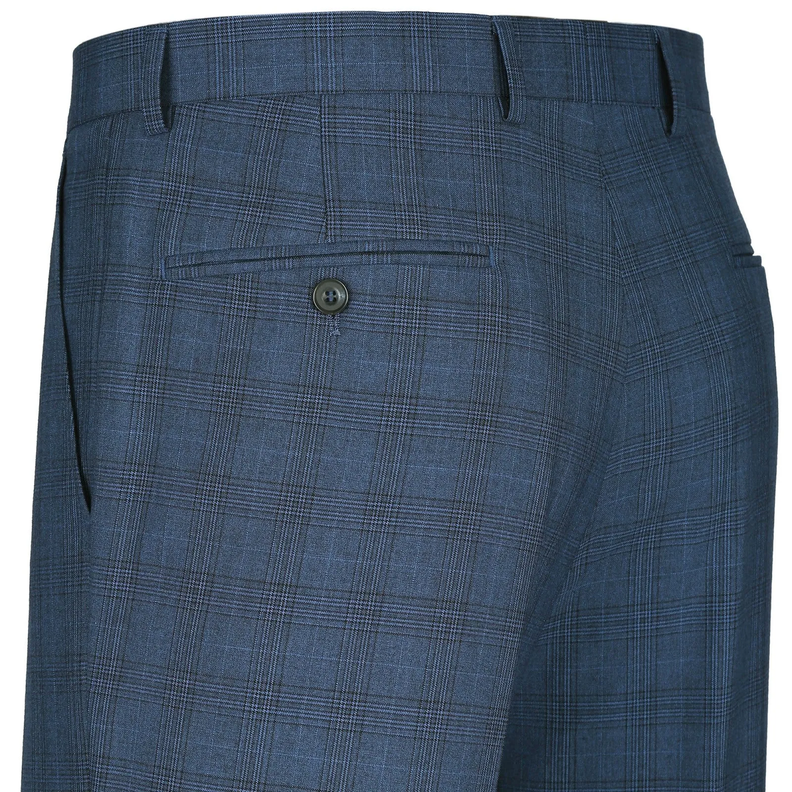 Alessandro Vitello by Renoir 3-Piece Classic Fit Single Breasted Windowpane Suit 278-2
