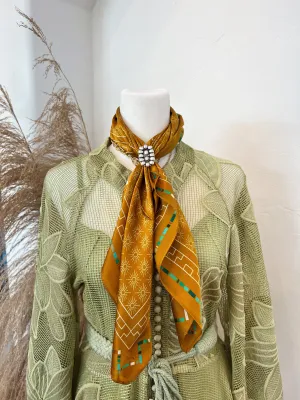 Allie Falcon Wild Rags - Beaded Brass