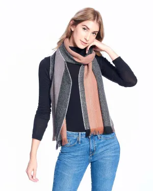 Alpaca Reversible Scarf - Old Leather