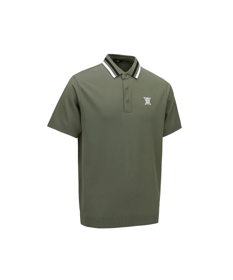 ANEW Golf Men's Essential Collared Sweater - Khaki