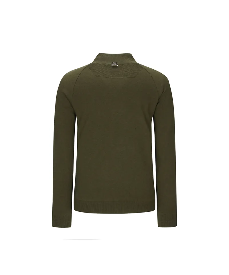 ANEW Golf Men's Wind Block Half Zip-up Pullover - Khaki