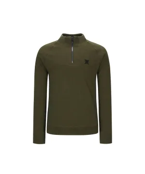 ANEW Golf Men's Wind Block Half Zip-up Pullover - Khaki