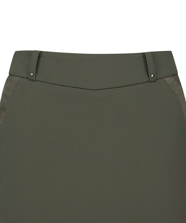 ANEW Golf: Women's Bonding H-Line Skirt - Khaki