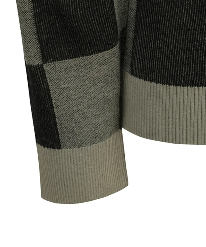 ANEW Men's Check Board Pullover - Khaki