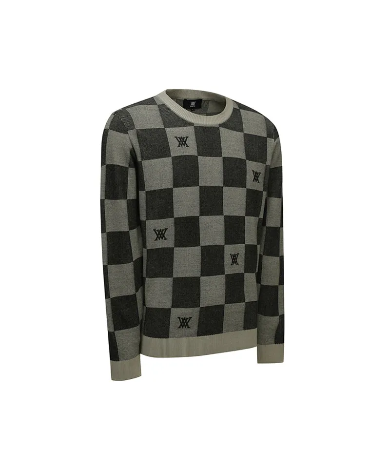 ANEW Men's Check Board Pullover - Khaki
