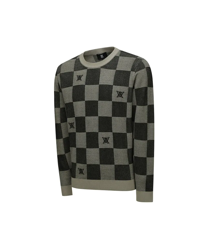 ANEW Men's Check Board Pullover - Khaki
