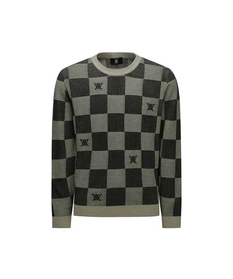 ANEW Men's Check Board Pullover - Khaki