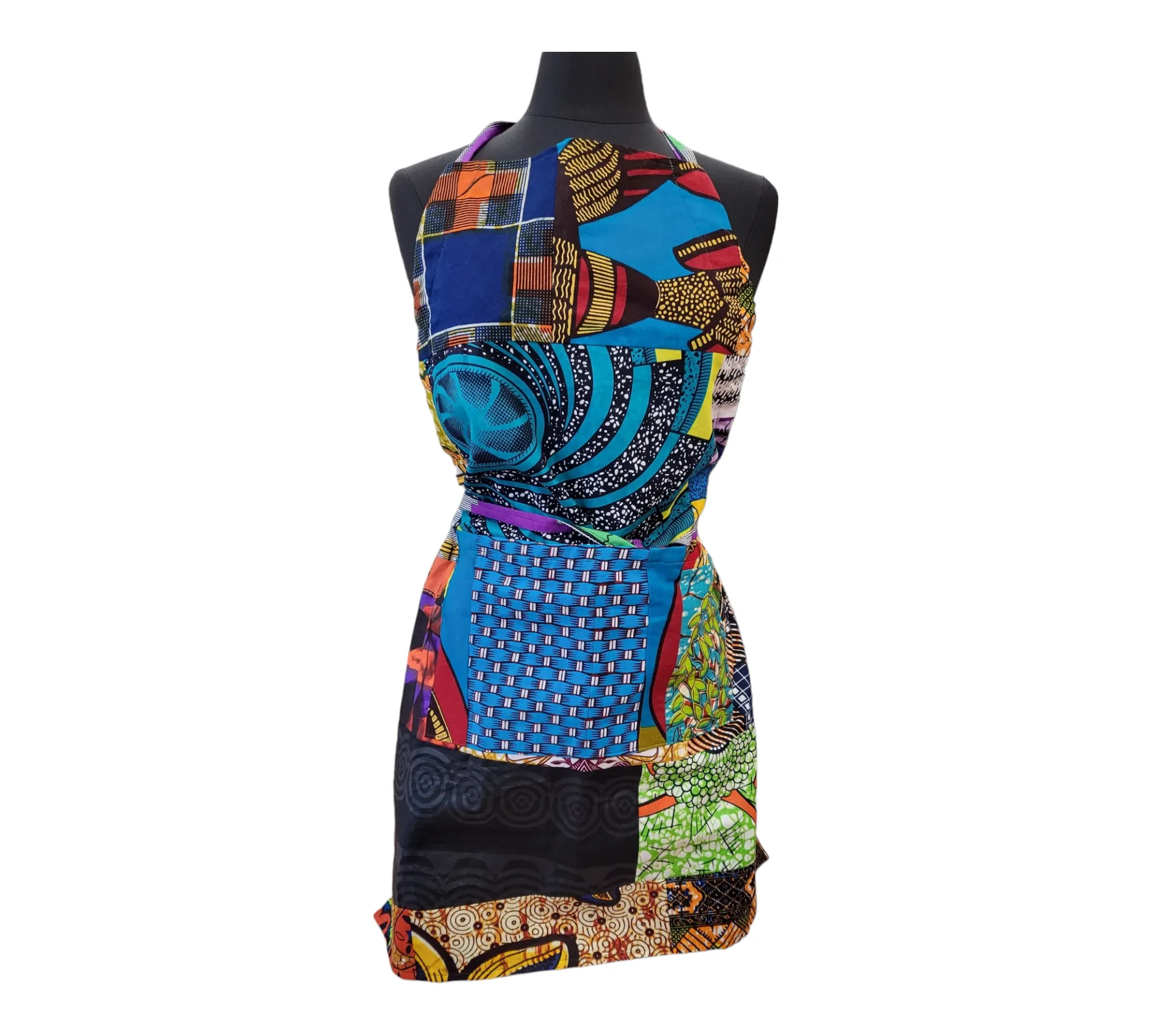 Ankara Patchwork Apron | Geri's Bluffing Boutique
