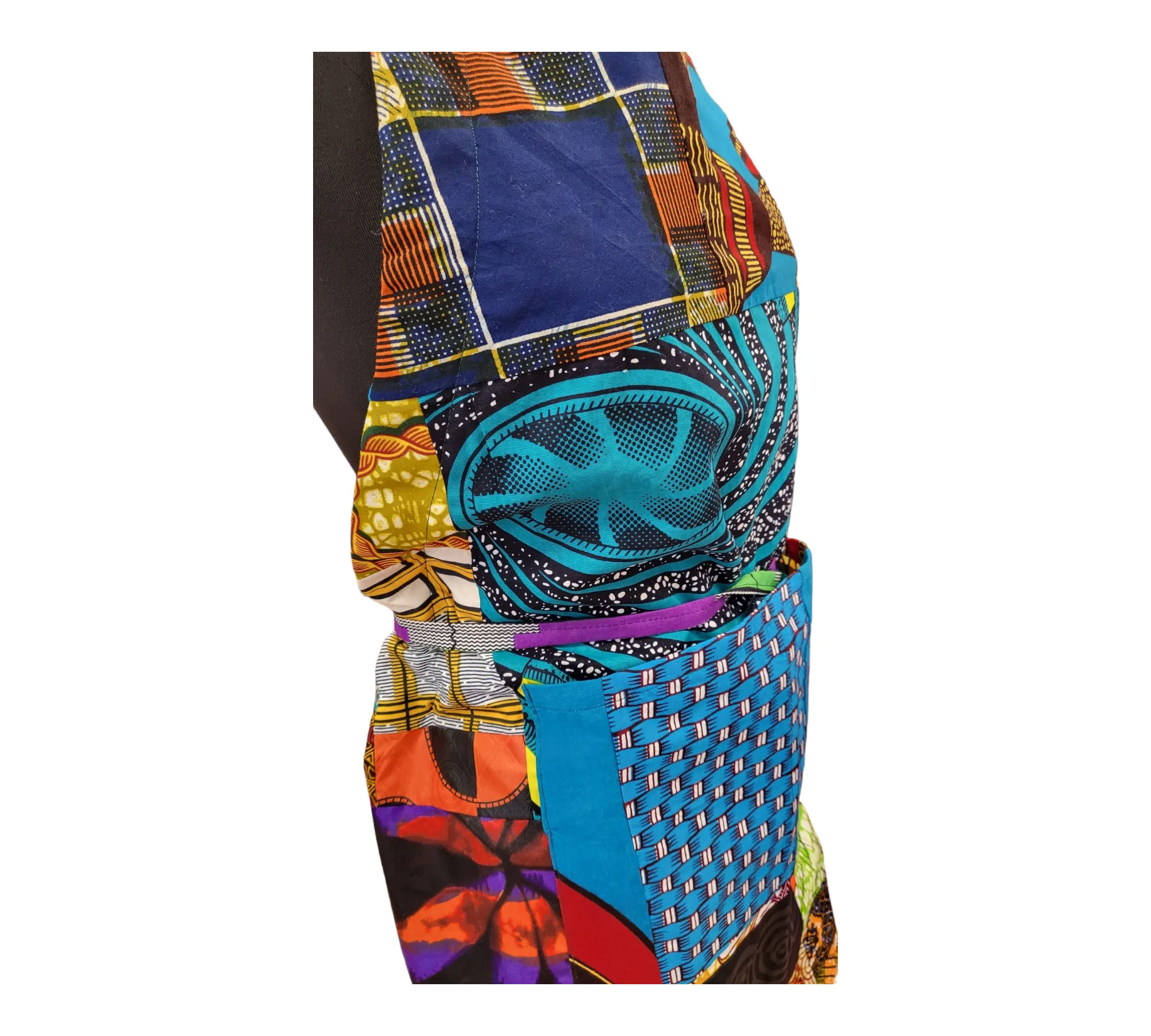 Ankara Patchwork Apron | Geri's Bluffing Boutique
