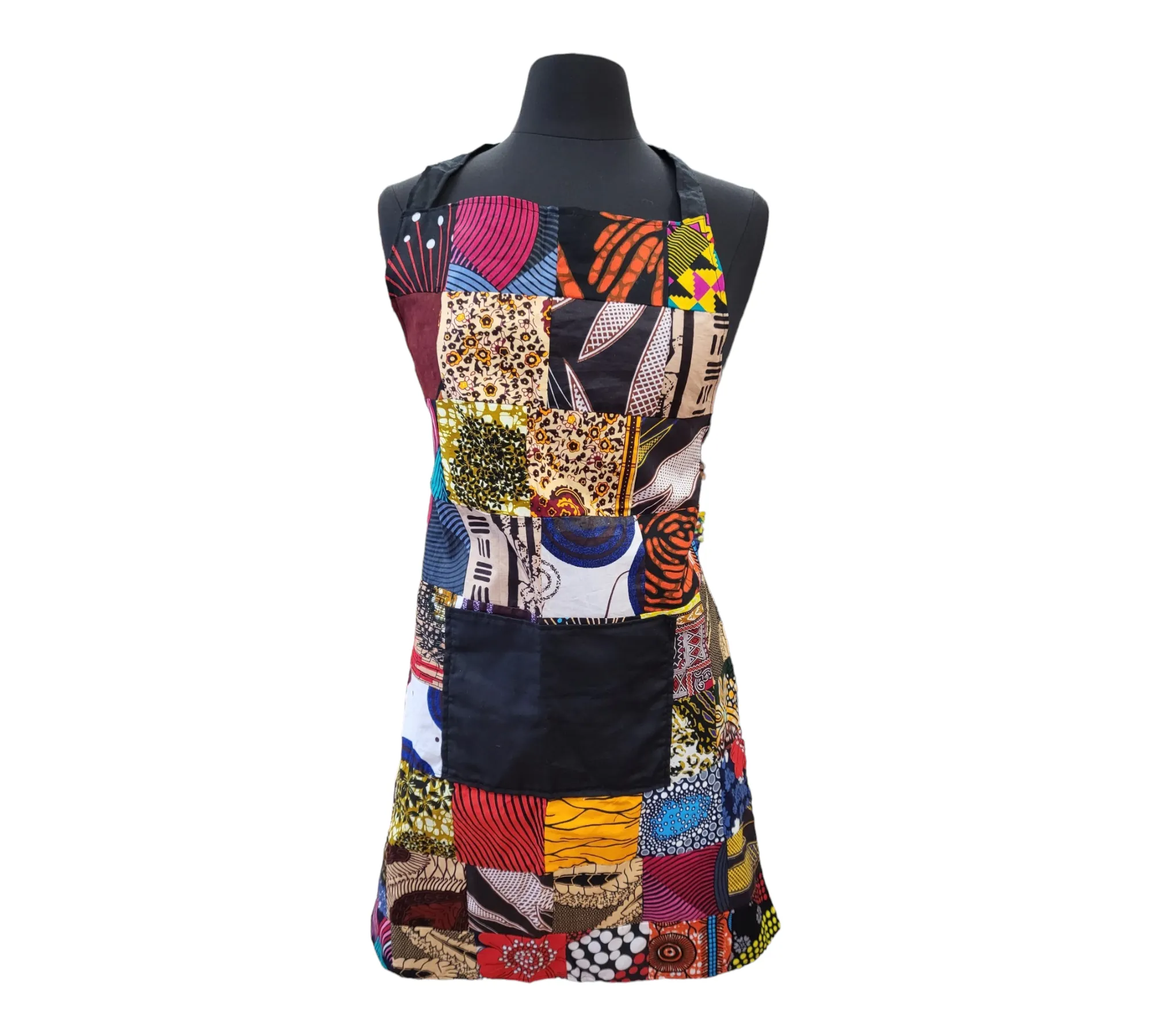 Ankara Patchwork Apron | Geri's Bluffing Boutique