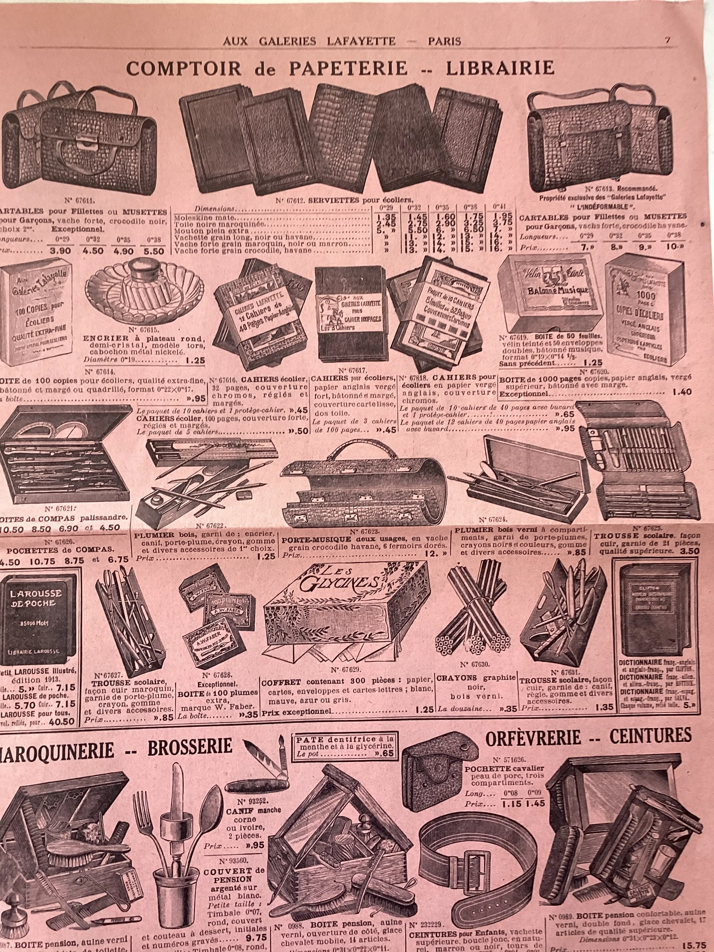 Aux Galeries Lafayette / Rentrée des Classes