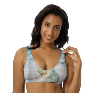 Bahamas Blue Recyled padded bikini top