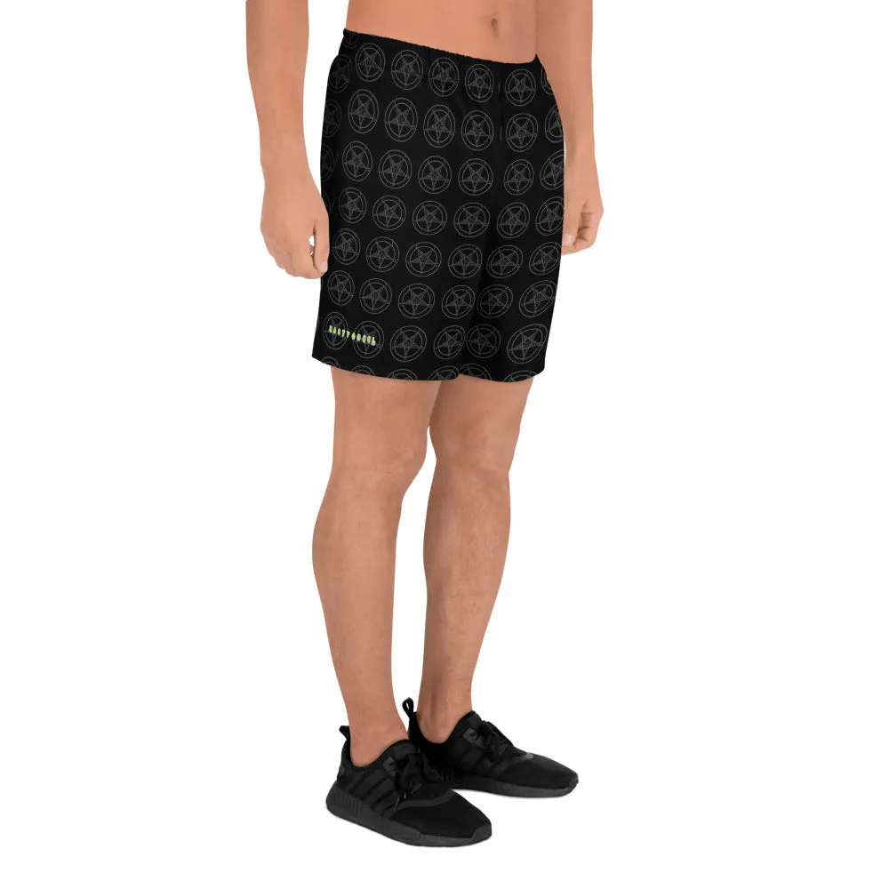 Baphomet Men's Athletic Long Shorts All Over Print