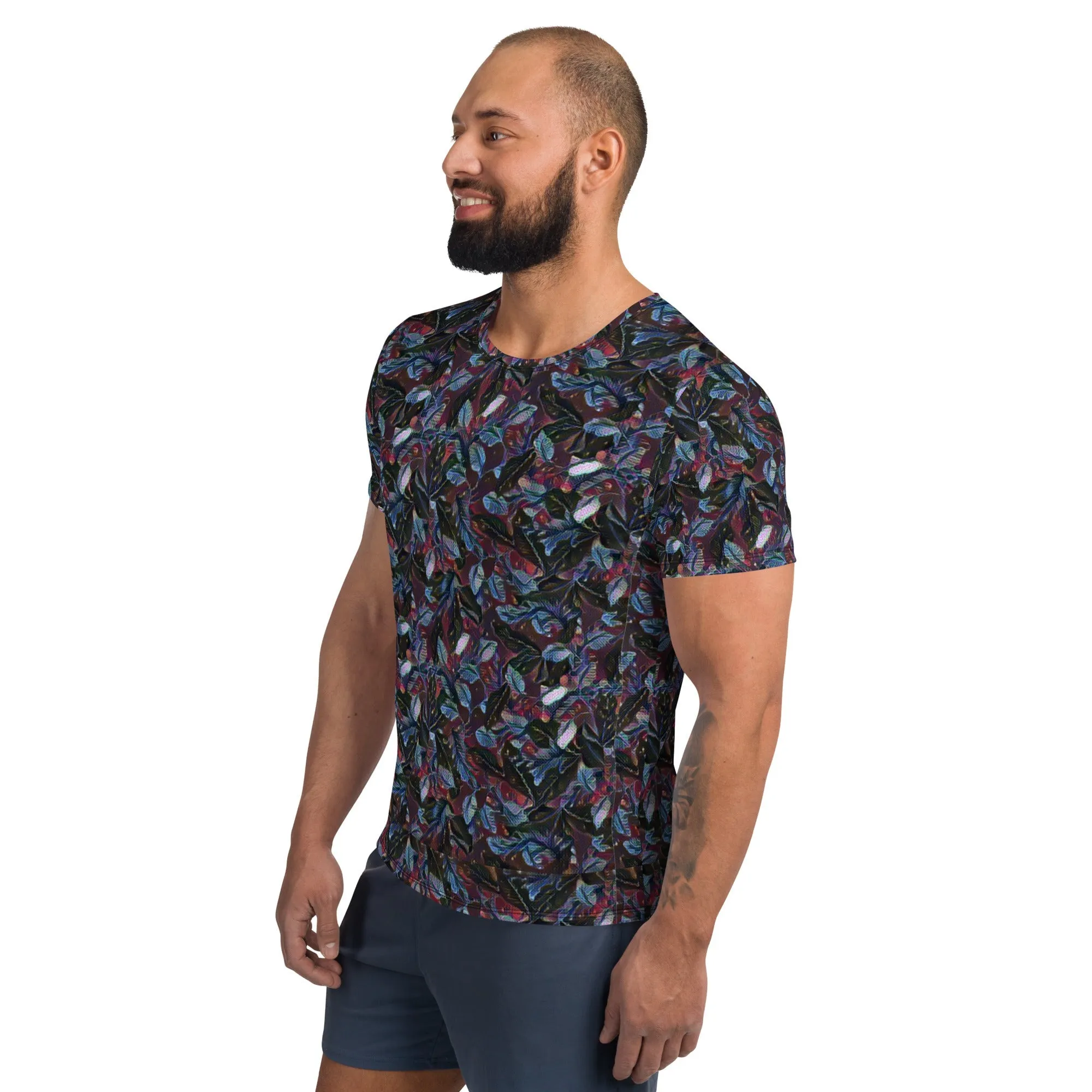 Be Extra Floral Men's Athletic T-shirt