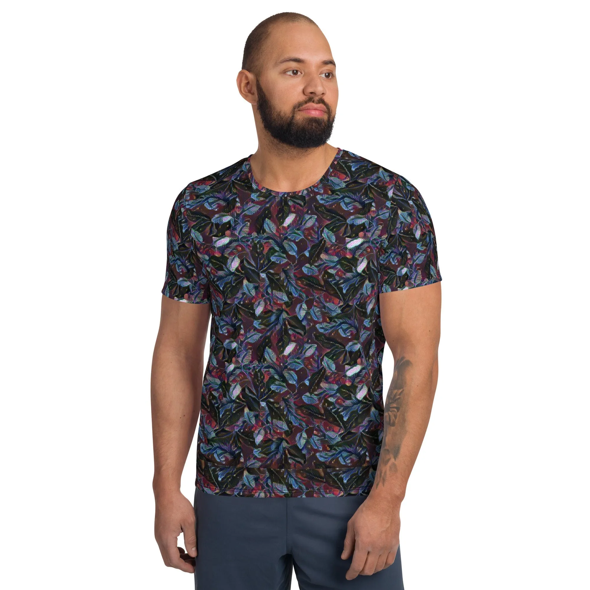 Be Extra Floral Men's Athletic T-shirt
