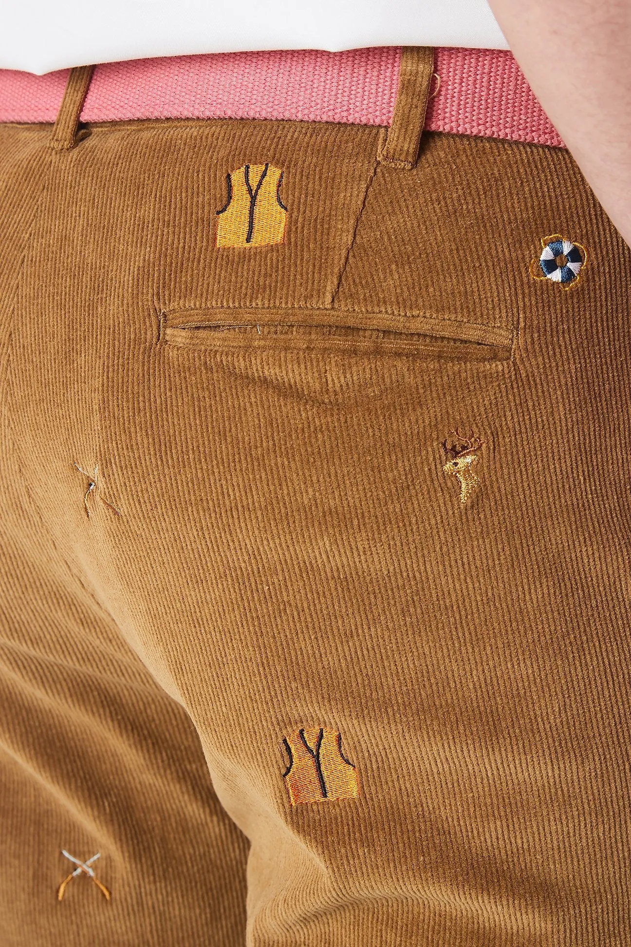 Beachcomber Corduroy Pant Khaki with Deer Hunter