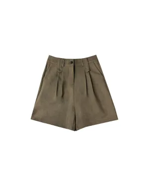 BENECIA 12 Fleece Shorts - Khaki Brown