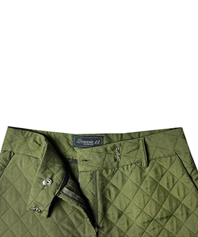 BENECIA 12 Quilted 3/4 Pants - Khaki