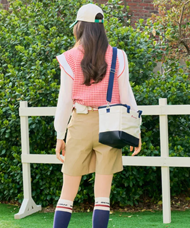 BENECIA 12 Red Checked Vest