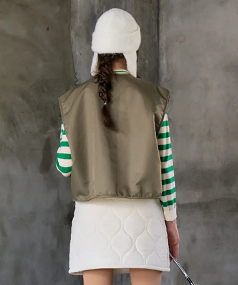 BENECIA 12 Reversible Dumble Vest - Khaki
