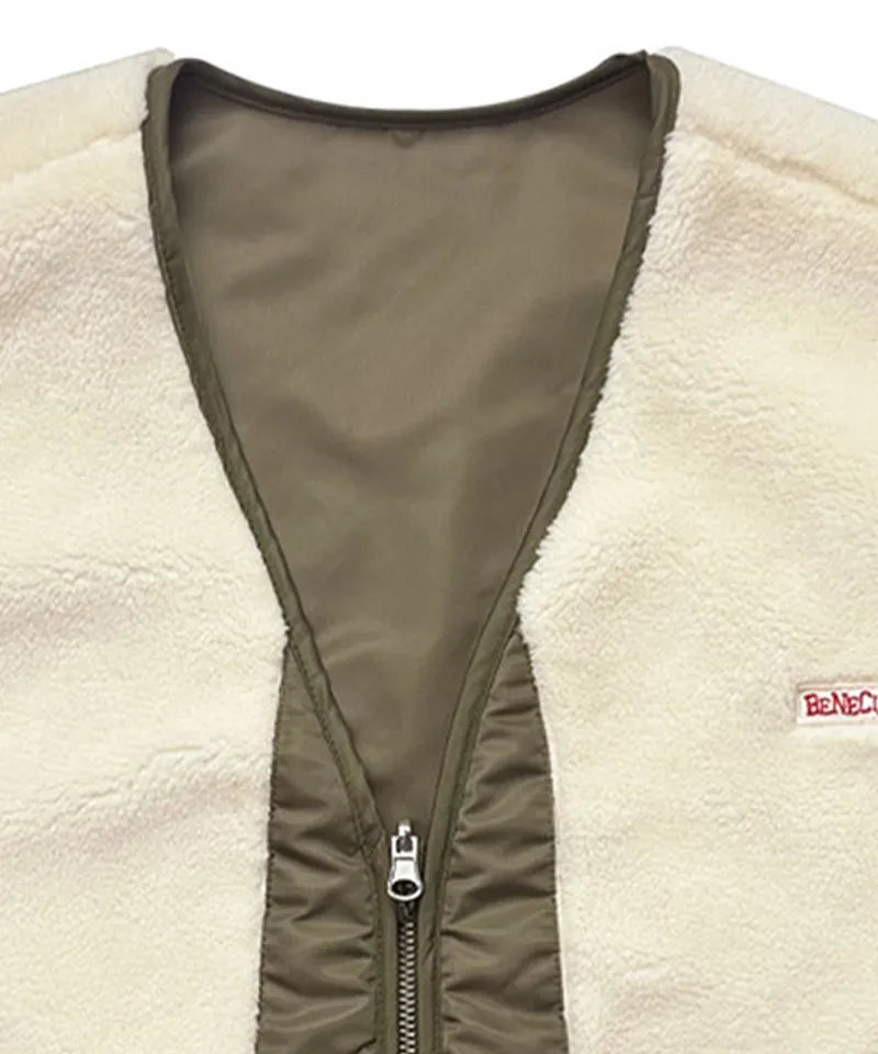 BENECIA 12 Reversible Dumble Vest - Khaki