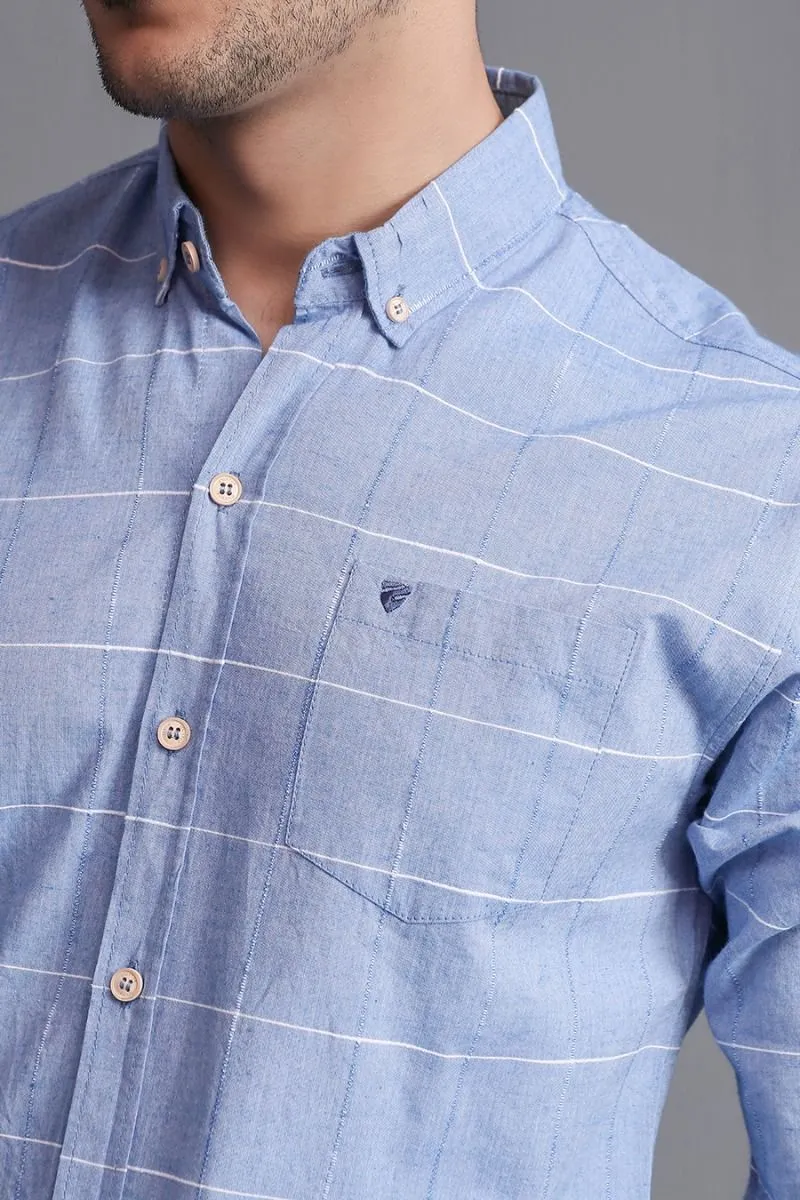 BLUE PLAID SHIRT