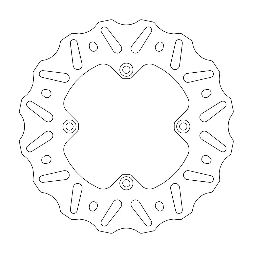 BRAKE ROTOR MOTO MASTER NITRO REAR YAMAHA YZ65 18-21 YZ80 93-01 YZ85 02-21