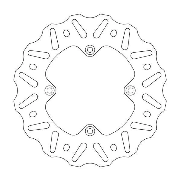 BRAKE ROTOR MOTO MASTER NITRO REAR YAMAHA YZ65 18-21 YZ80 93-01 YZ85 02-21