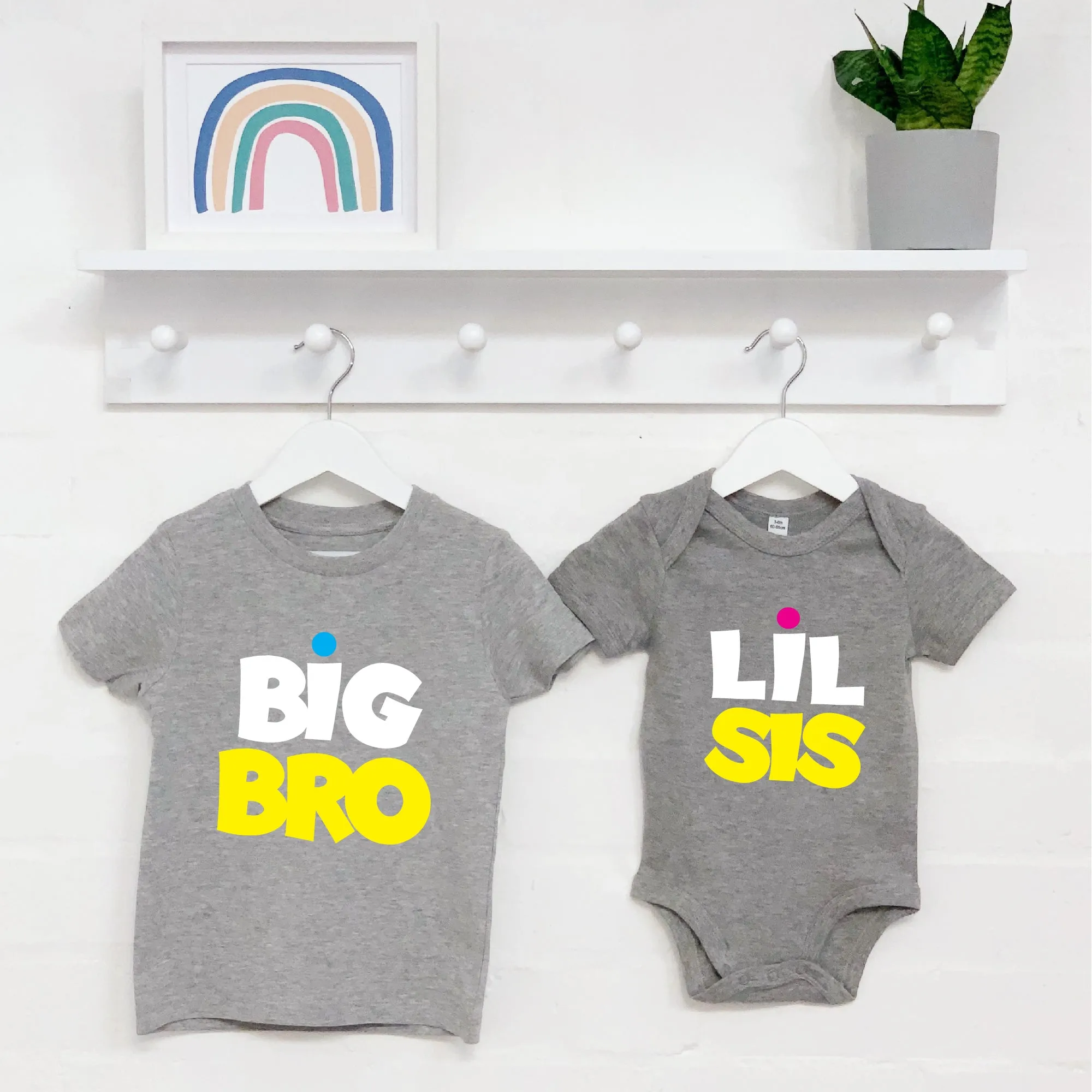 Bright Brother And Sister Matching T Shirts