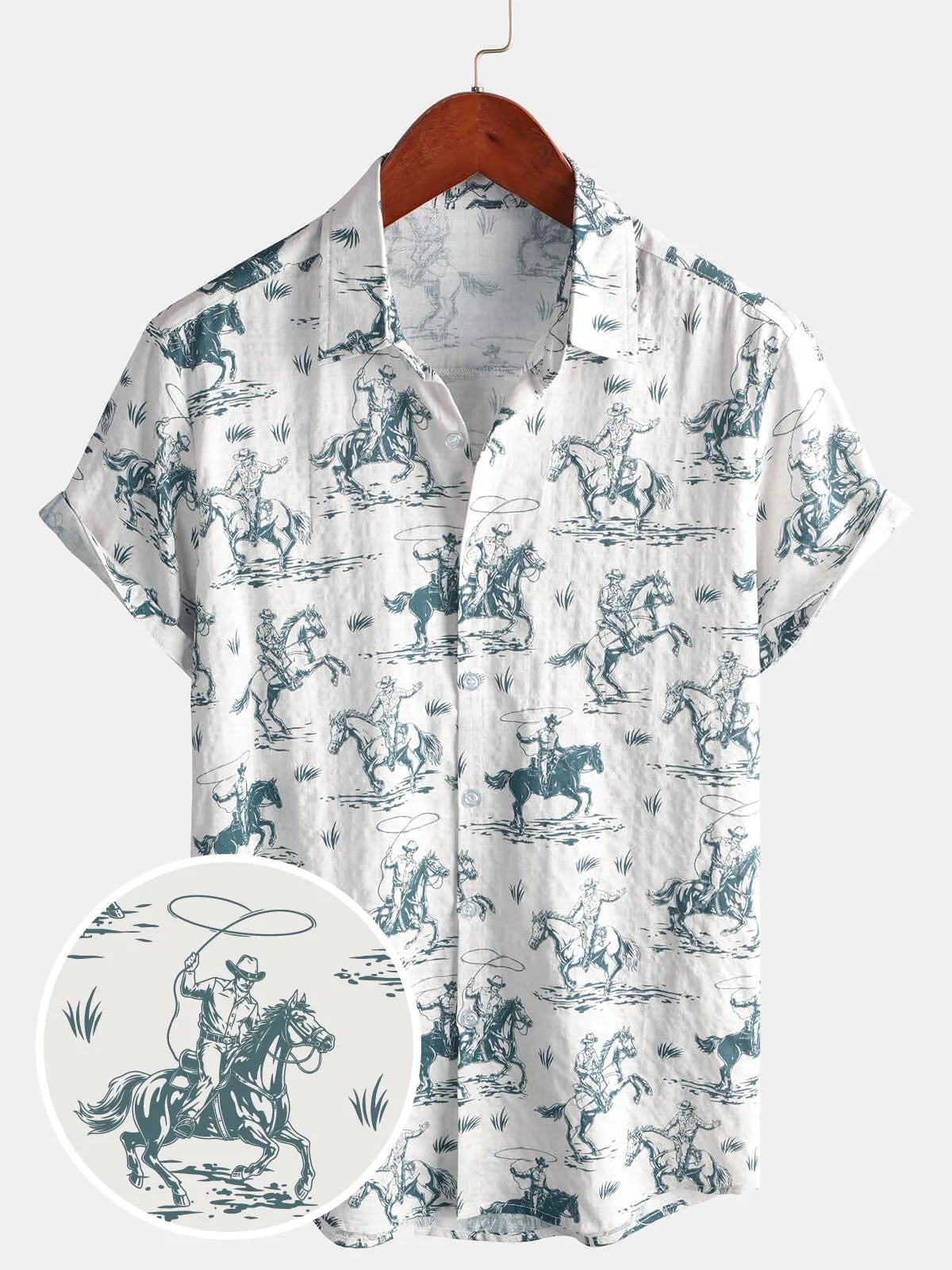 Bundle Of 3 | Men's Vintage Short Sleeve Button Up Beach Hawaiian Shirts