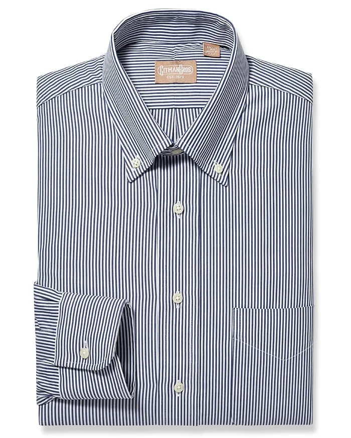 Button Down Bengal Stripe Navy