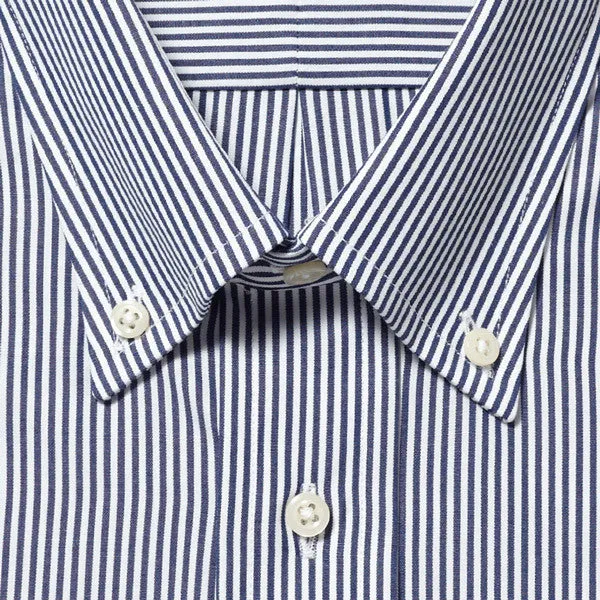 Button Down Bengal Stripe Navy