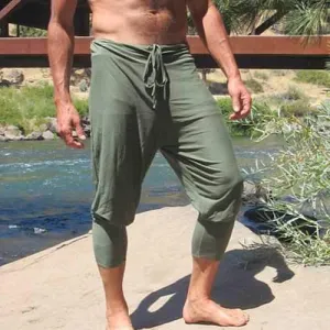 Calf Length Drawstring Casual Pants