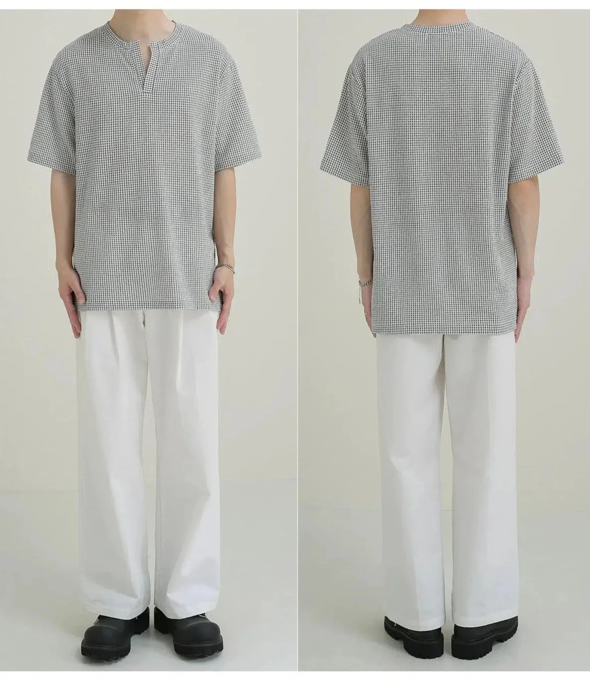 Casual Checked Short Sleeve Shirt