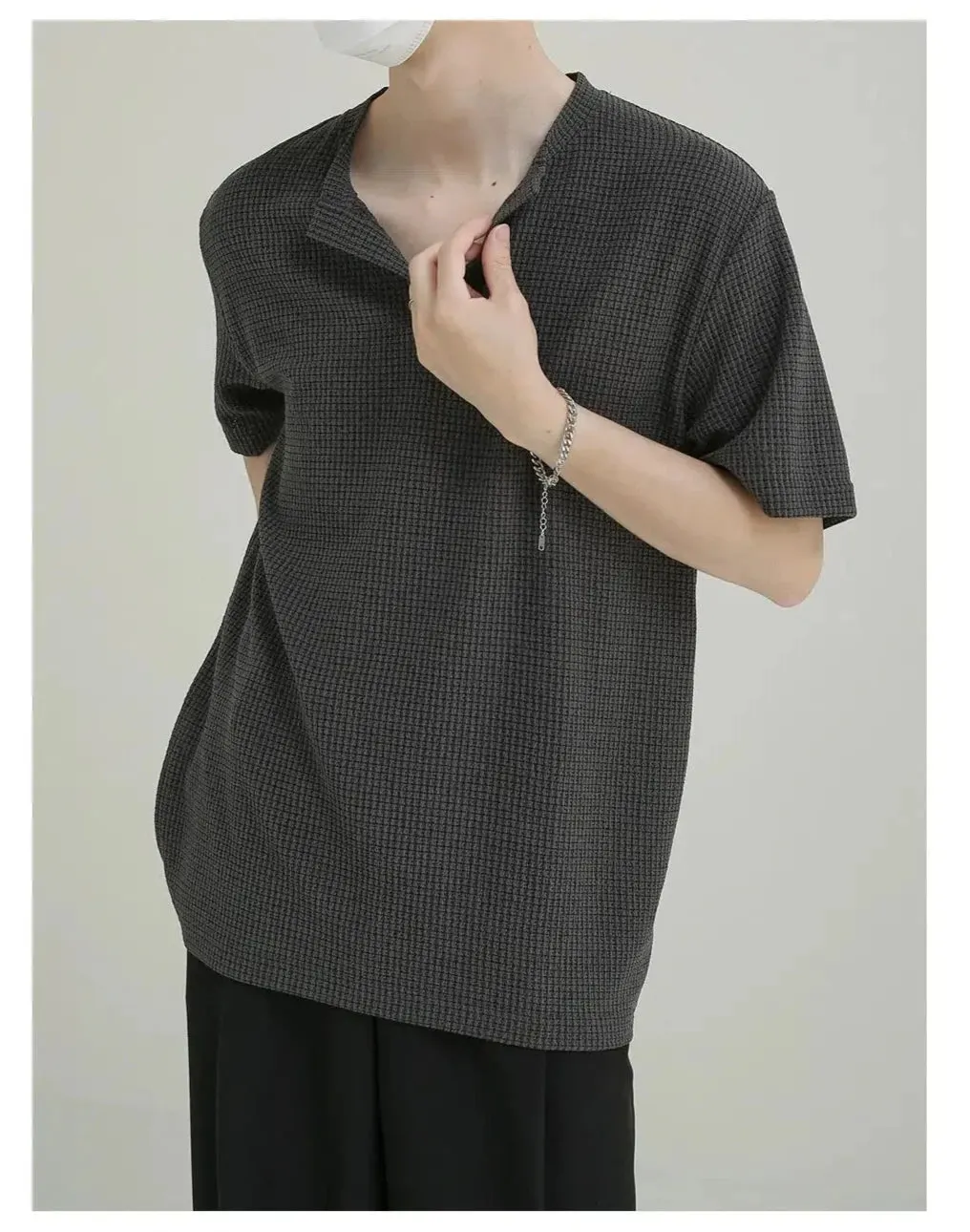 Casual Checked Short Sleeve Shirt