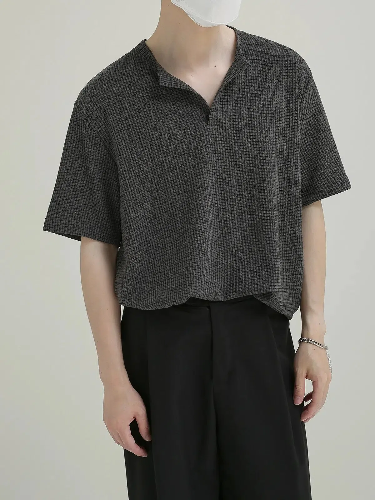 Casual Checked Short Sleeve Shirt