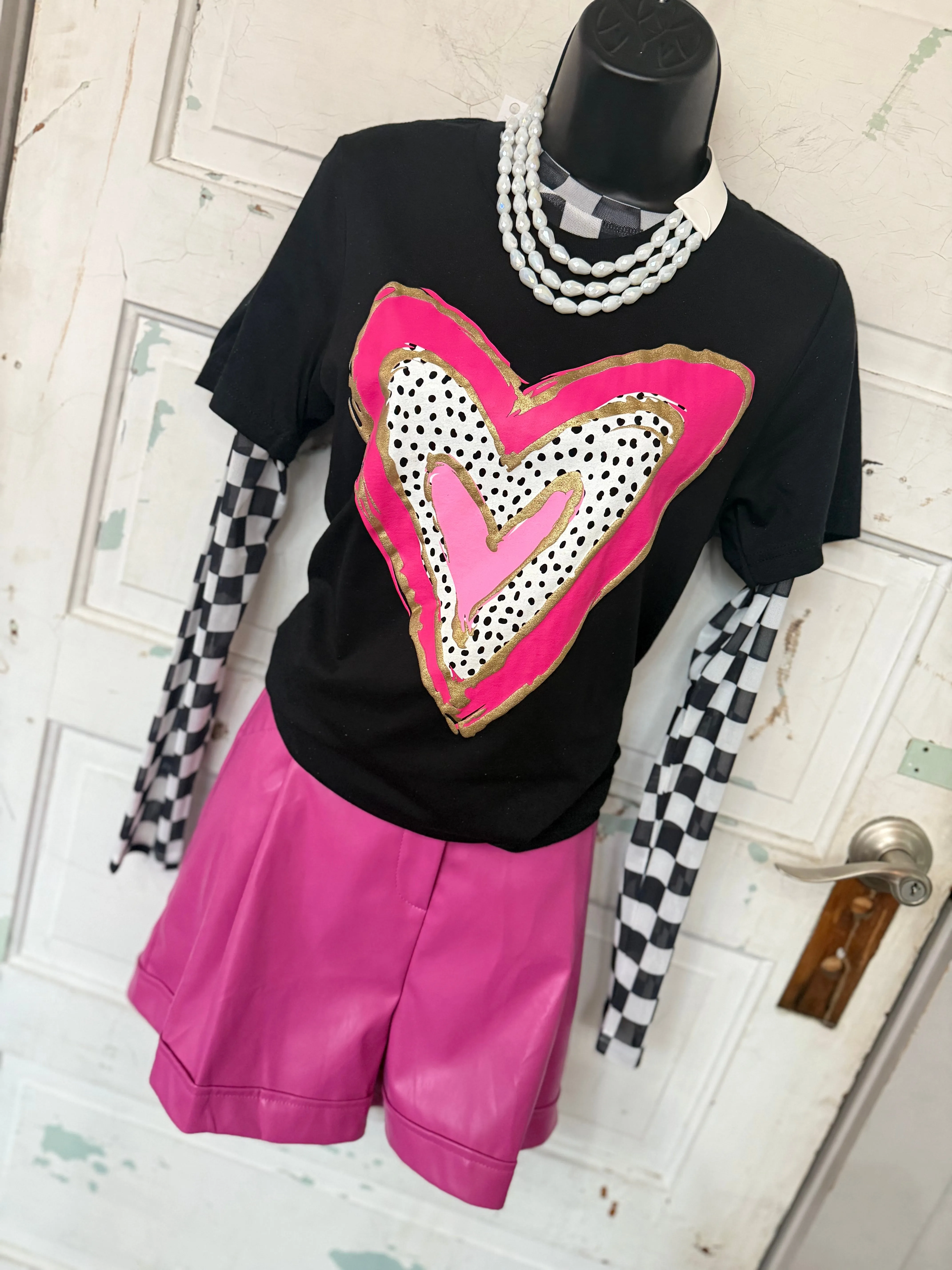 Checkered Burnout - Black & White