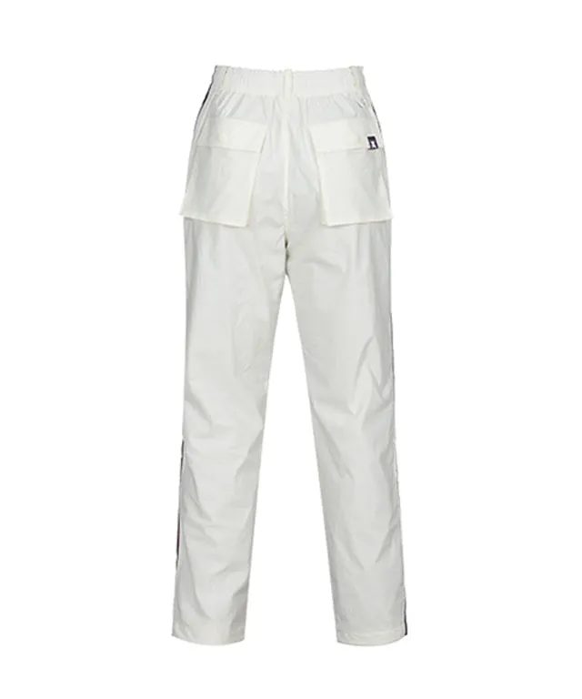 CHUCUCHU Women's Color Point Pants - White