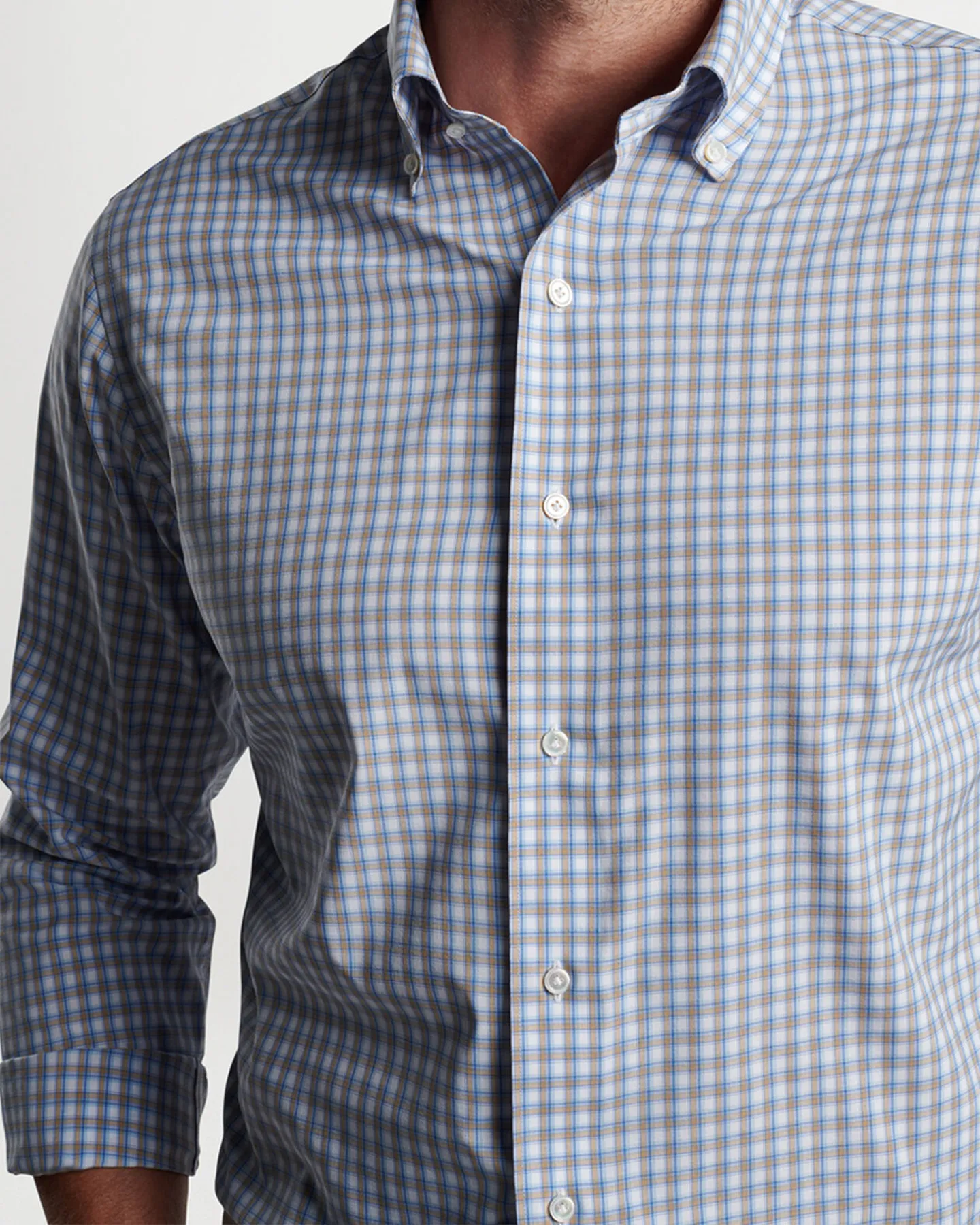 COLE PERFORMANCE POPLIN SHIRT - SUMMER DUNES