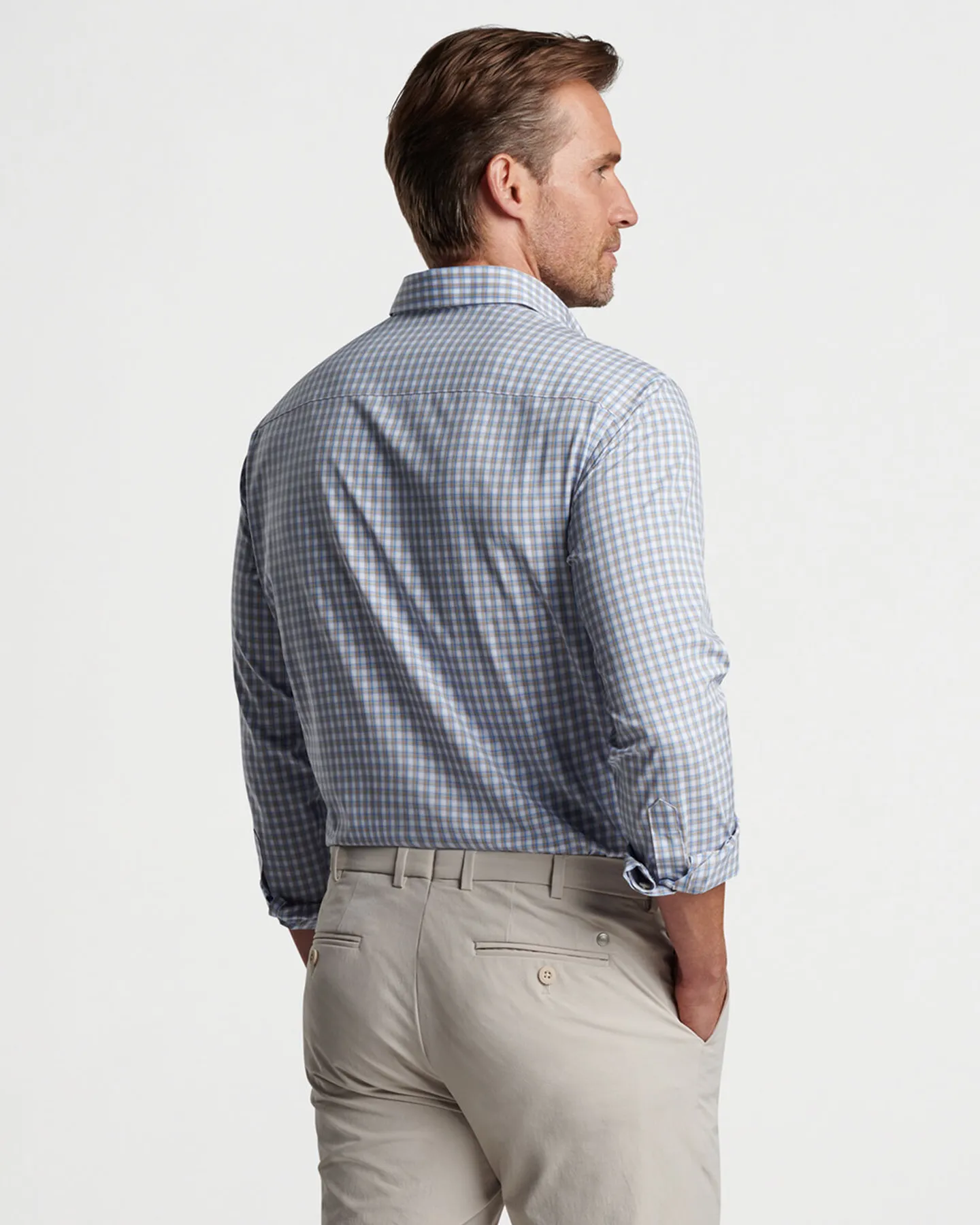COLE PERFORMANCE POPLIN SHIRT - SUMMER DUNES