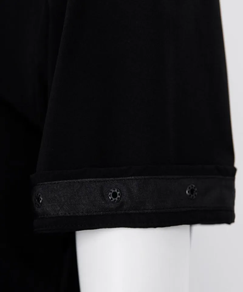 CREVE NINE: Men's Detachable Sleeve Field Anorak - Black