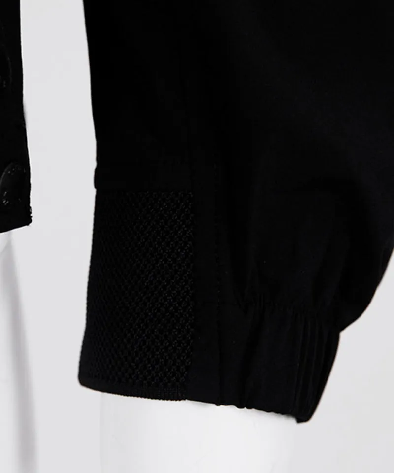 CREVE NINE: Men's Detachable Sleeve Field Anorak - Black