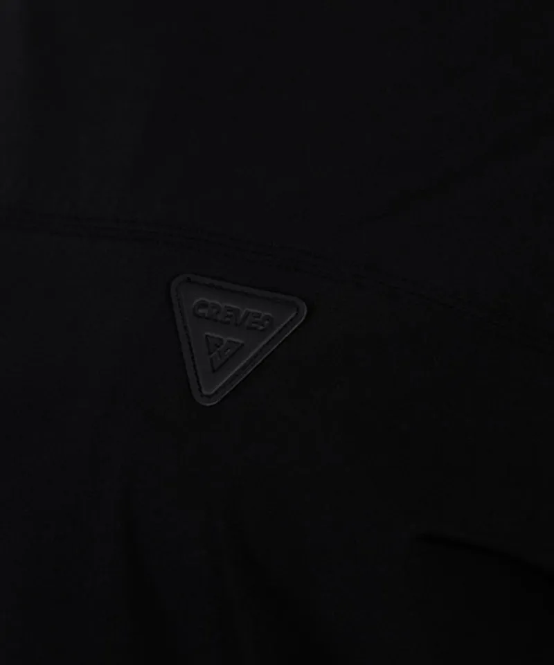 CREVE NINE: Men's Detachable Sleeve Field Anorak - Black