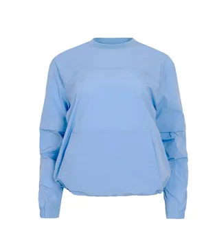 CREVE NINE: Men's Detachable Sleeve Field Anorak - Sky Blue