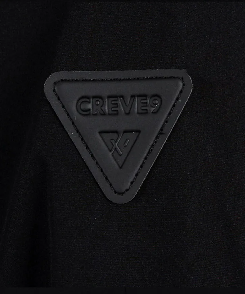 CREVE NINE: Men's Woven Ragrang Sweatshirt - Black